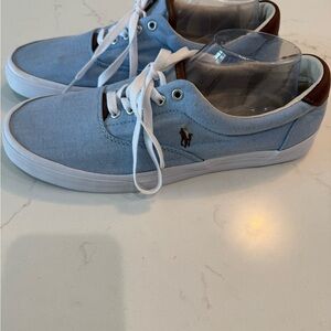 Polo by Ralph Lauren Men's Light Blue Sneakers